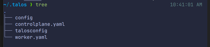 talos config